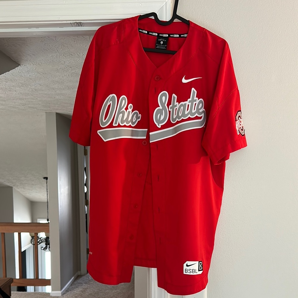 Nike Red Ohio State Jersey Shirt